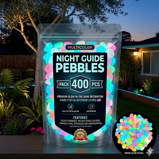 💥🌈Colorful Glow-in-the-Dark Garden Stones