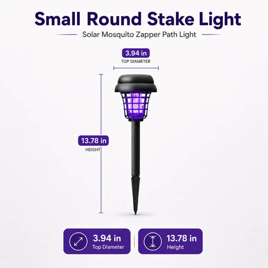 Solar Mosquito Zapper | 2-in-1 Bug Killer & Yard Light 🦟