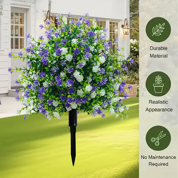 Artificial Potted Trees With Ground Stakes🌼