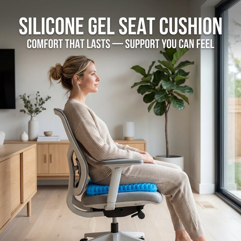 Ergonomic Silicone Seat Cushion – Relief You Can Feel